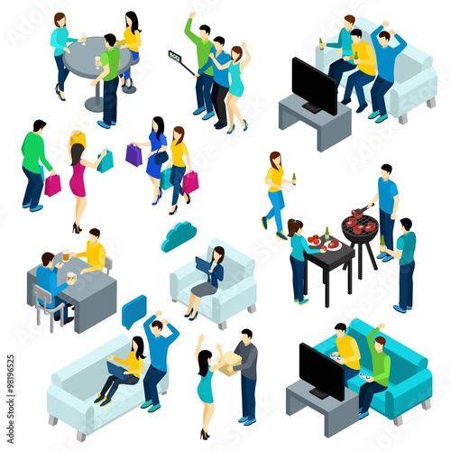 Friends Isometric Set