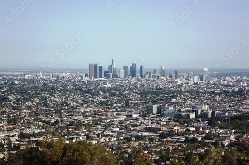 Downtown Los Angeles view from Griffith Park, USA