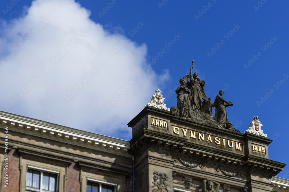 Altes Gymnasium in Amsterdam, Holland