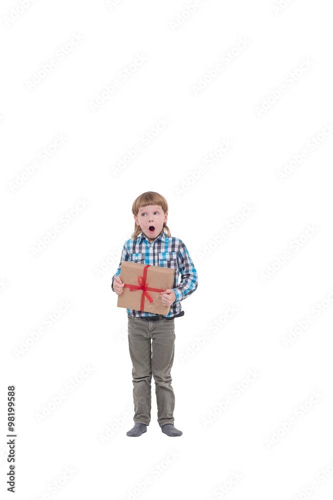 Happy boy with gifts Happy boy with gifts