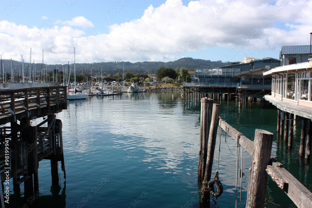 Monterey Harbor and Pier, California USA
