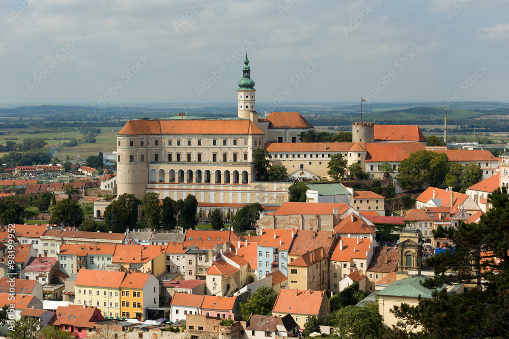 castle in city Mikulov in the Czech Republic