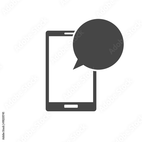 Messages icon with empty speech bubble