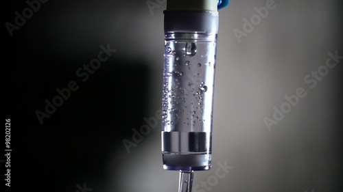 Infusion system drip chamber photo