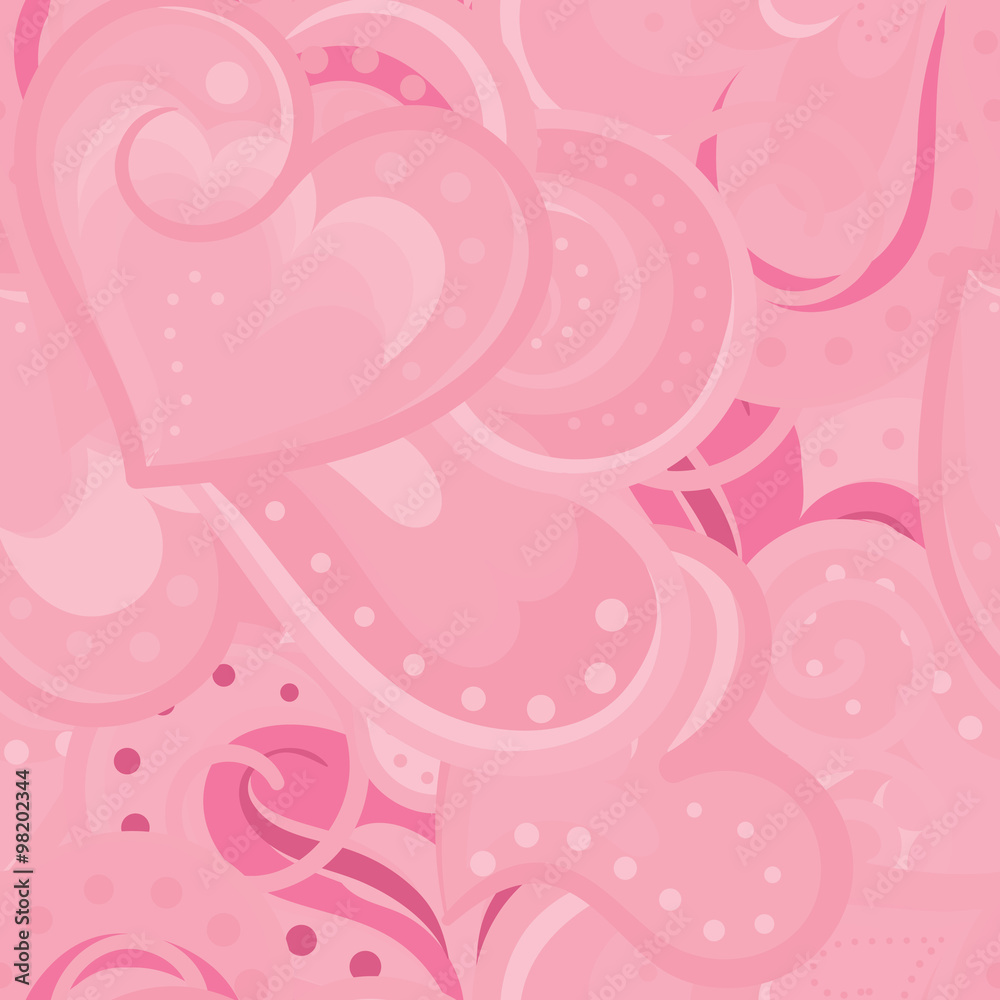 Cute vector valentines seamless pattern with hearts. Cute vector valentines seamless pattern with hearts.