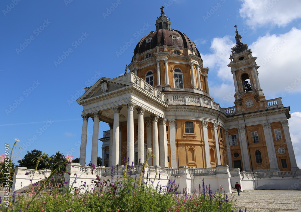 Fototapeta premium Cathedral of Superga in the hill near Turin in Italy