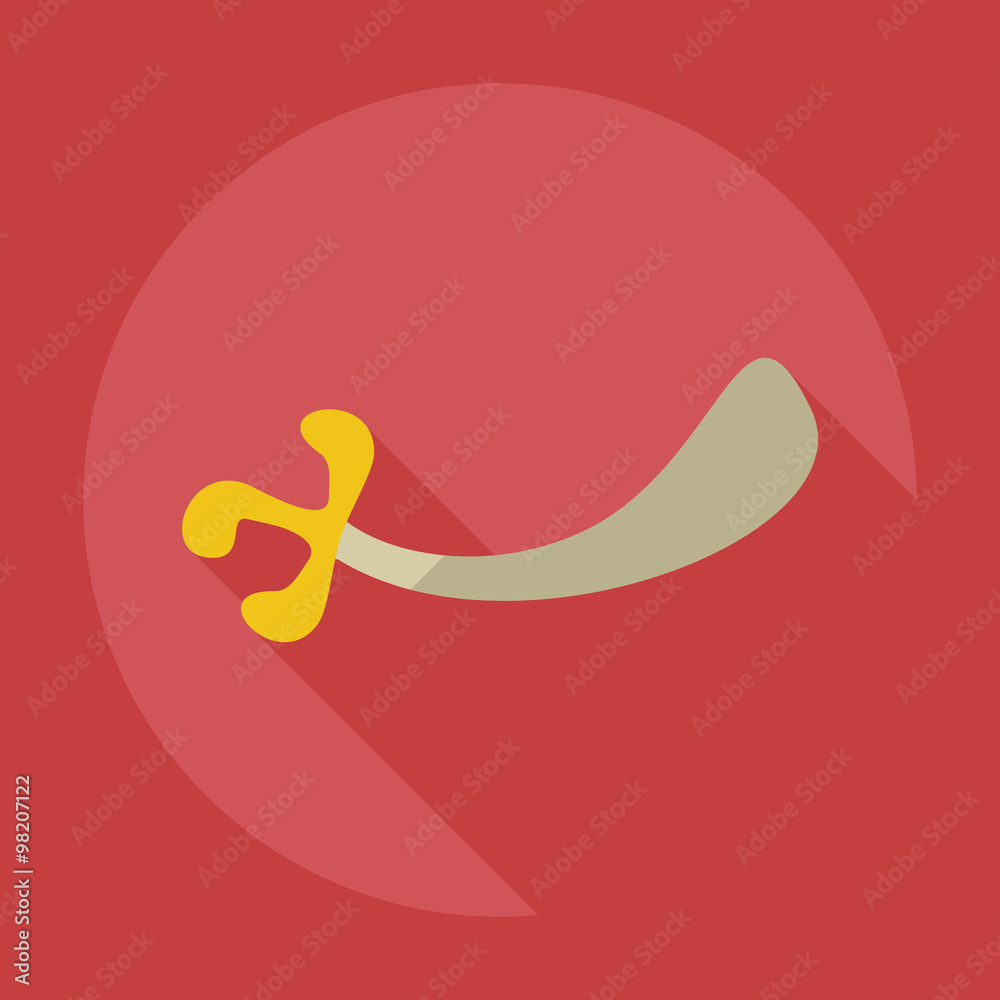 Flat modern design with shadow icons sword Flat modern design with shadow icons sword