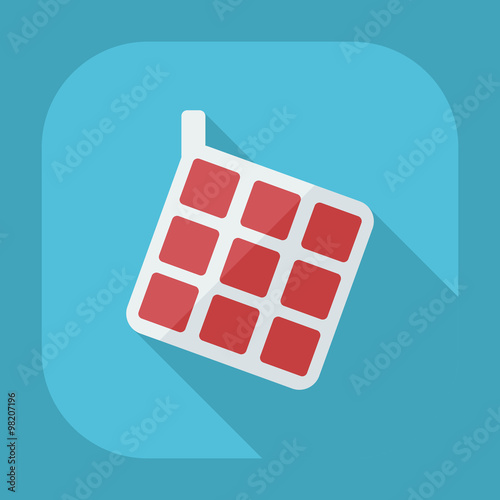 Flat modern design with shadow icons potholder