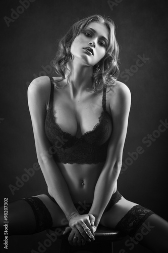 sensual woman in lingerie © tugolukof