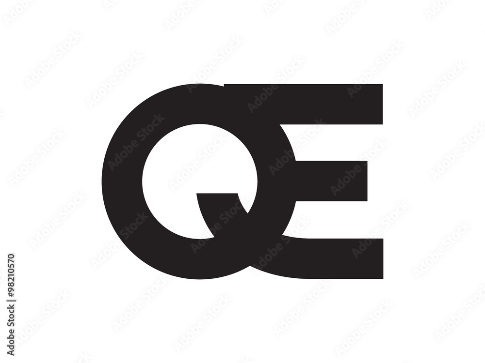 QE Letter Identity Monogram Logo QE Letter Identity Monogram Logo