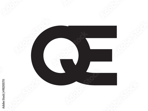 QE Letter Identity Monogram Logo