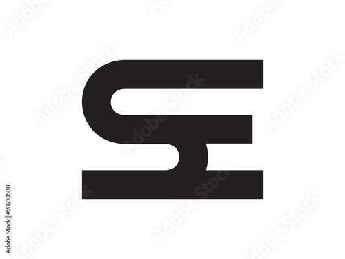 SE Letter Identity Monogram Logo