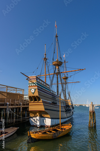 Replica of the Mayflower in Plymouth, Massachusetts