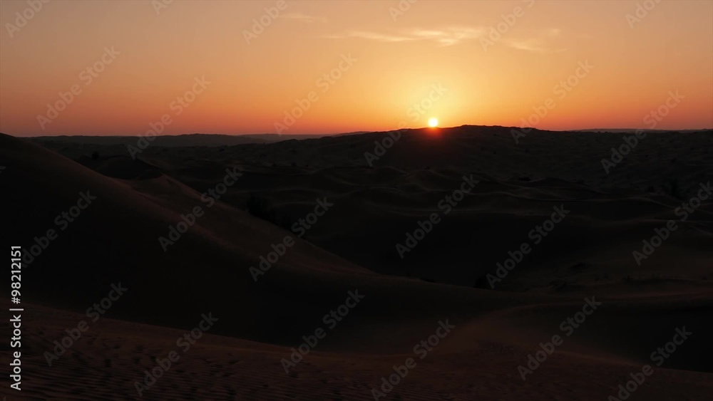 Sahara desert. Dawn. Sahara desert. Dawn.