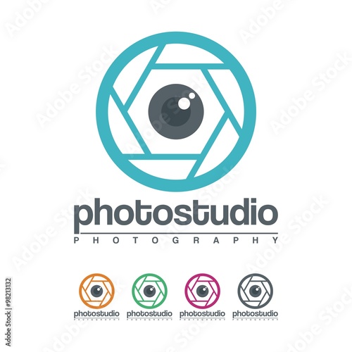 Eye Lens Camera Photography Logo Vector