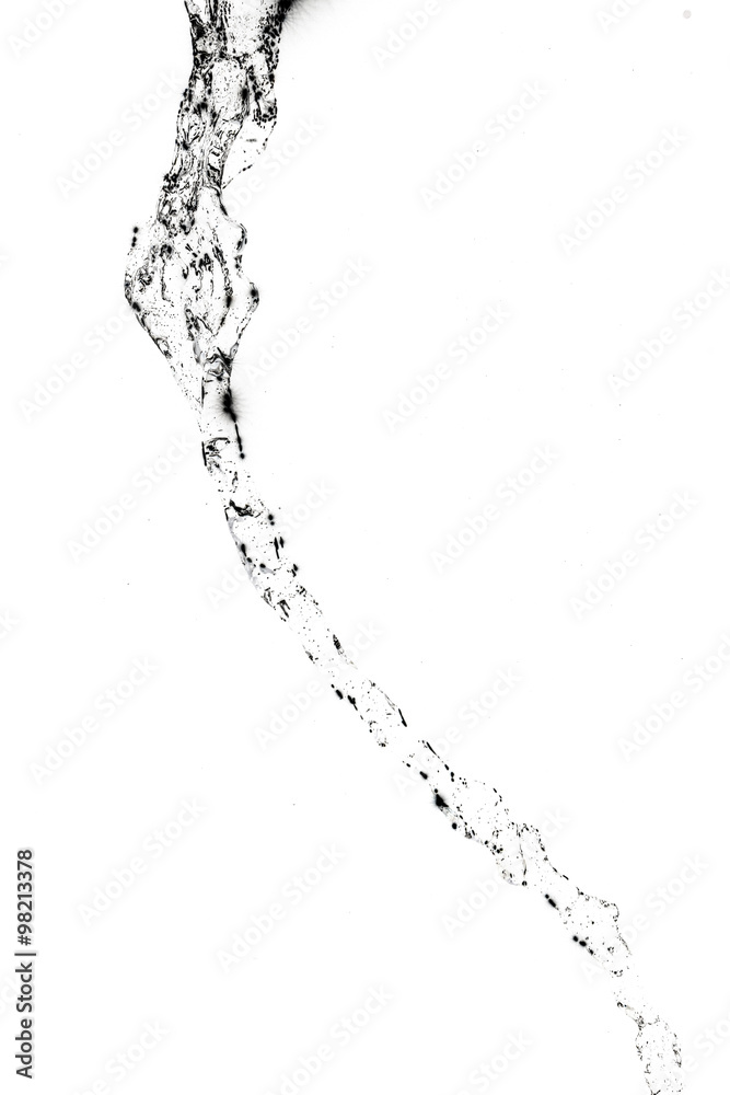 Abstract splashes and drops of water on a white background. Abstract splashes and drops of water on a white background.