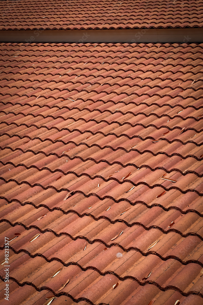 brown tile roof weathered on building residential brown tile roof weathered on building residential