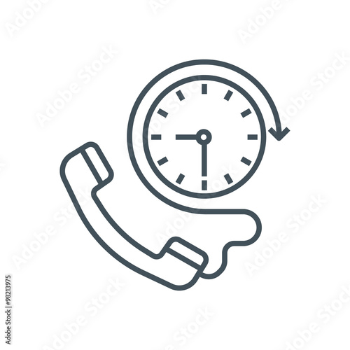 Twenty four hours available icon