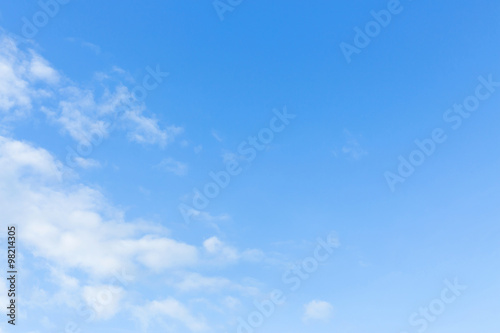 clear blue sky and white cloud