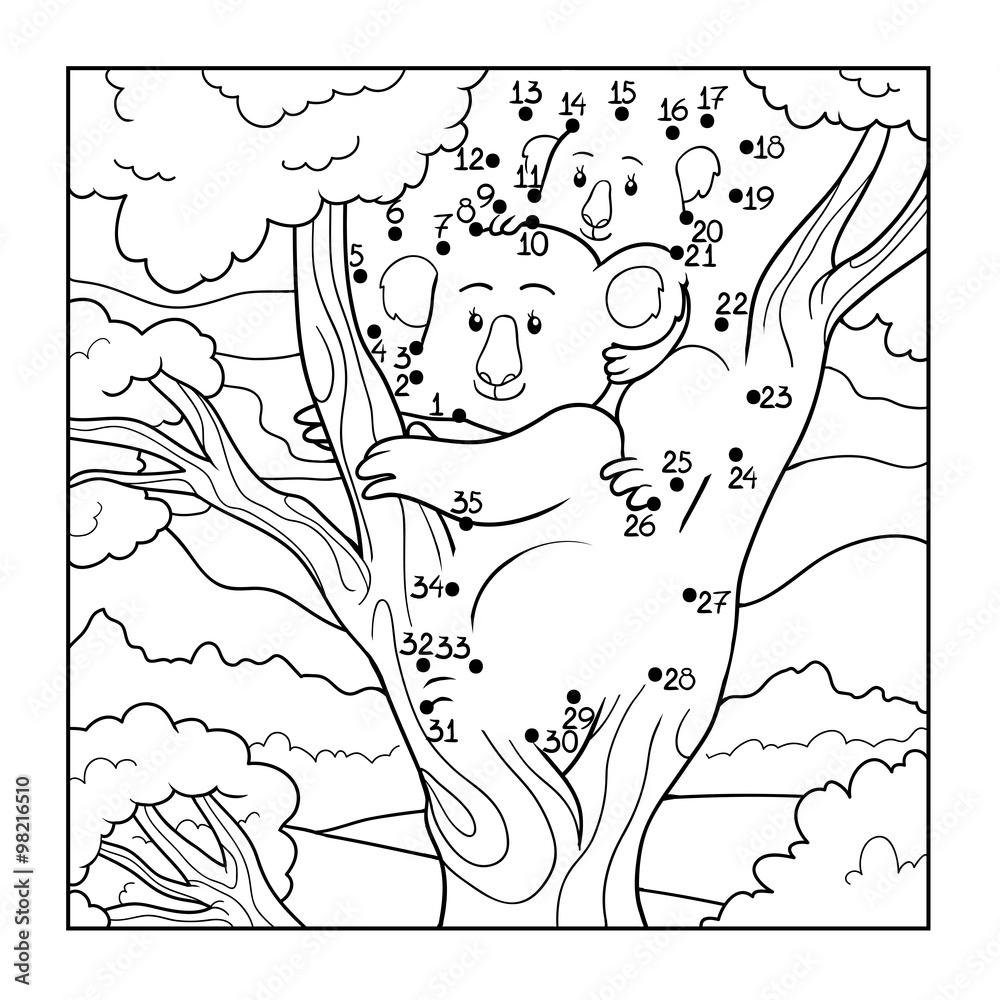 Obraz premium Numbers game (koala)