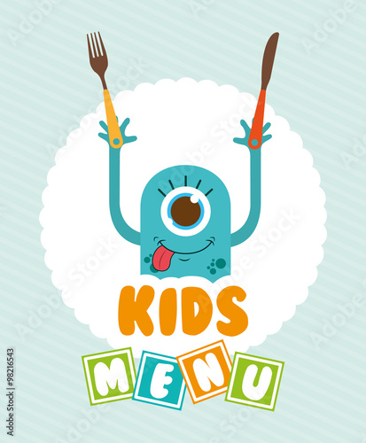 kids menu design 