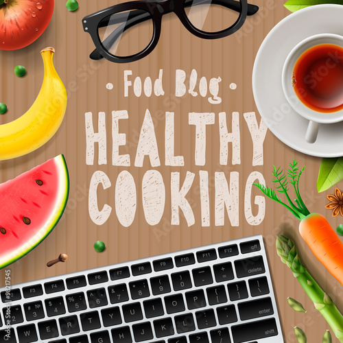 Food blog, healthy cooking recipes online