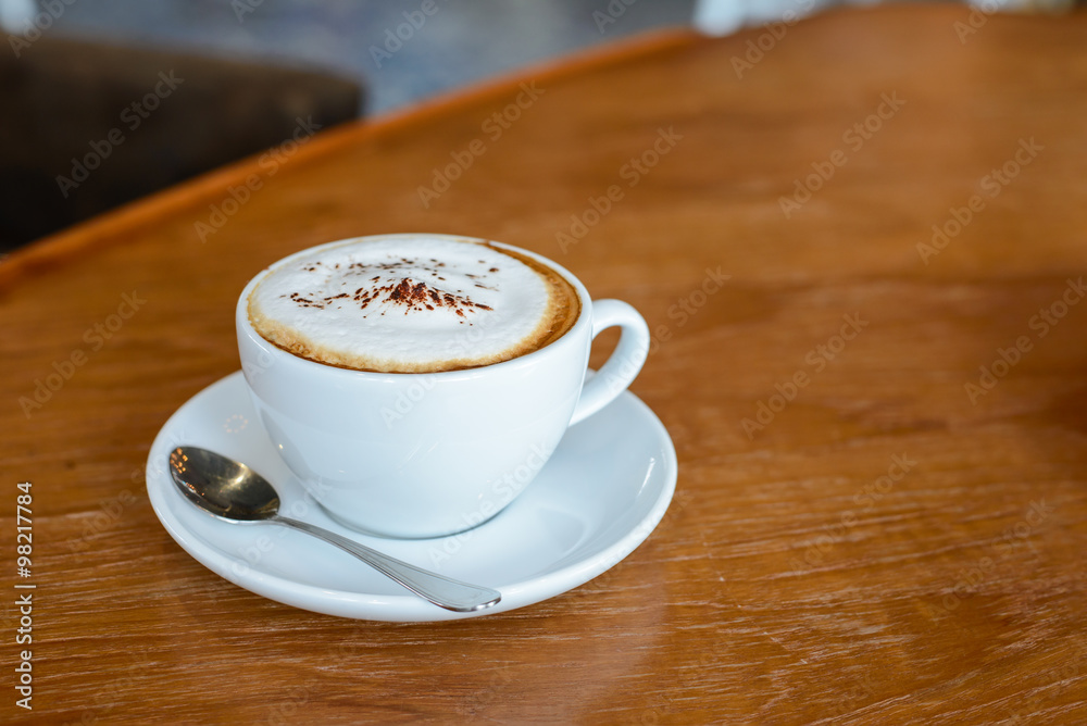 Relax time with Coffee in coffee cafe with copy space Relax time with Coffee in coffee cafe with copy space