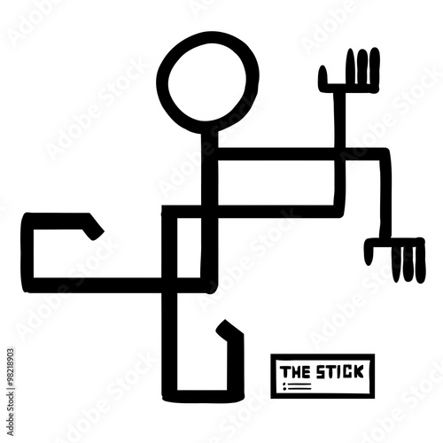 Stick Figure Art Critic Statue