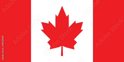 Vector of Canadian flag.