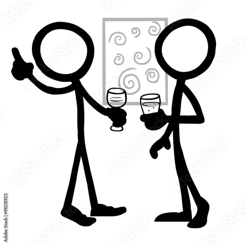 Stick Figure Art Critic Discussion