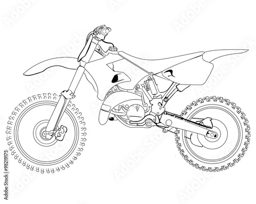 On a challenge to draw bikes for 14 days, this time, the Honda CRF450R. :  r/motorcycle