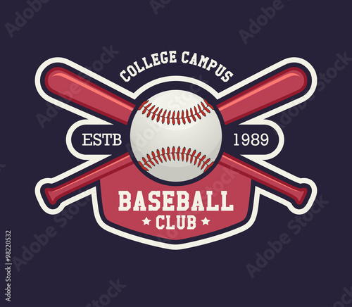 Baseball logo template for sports team