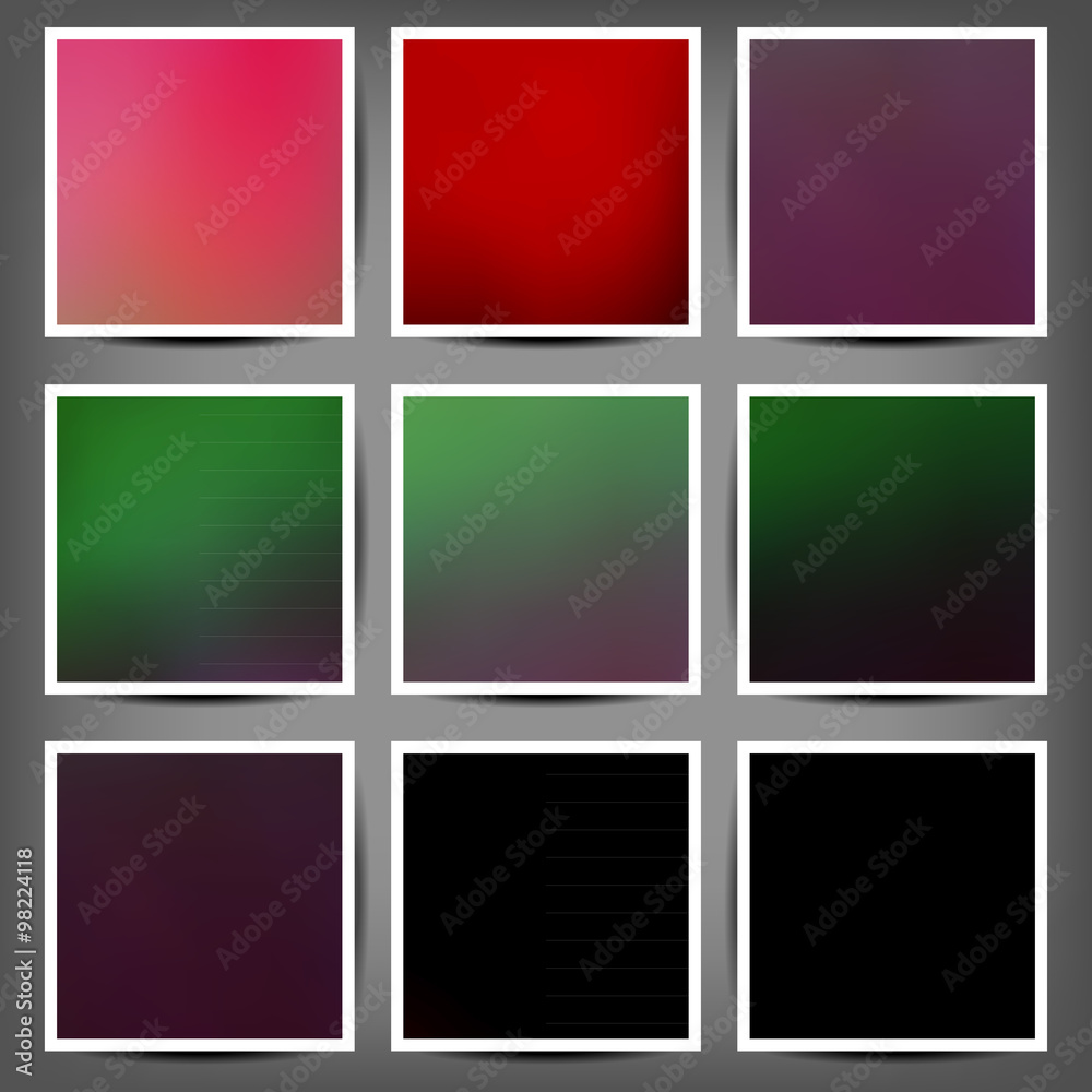 Fototapeta premium Abstract colorful blurred vector backgrounds. Elements for your website or presentation.