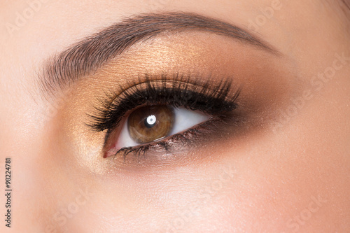 Eye makeup closeup