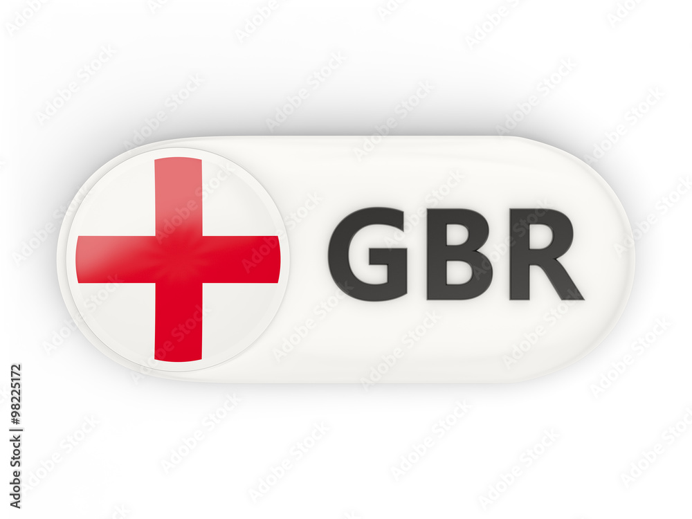 Round icon with flag of england Round icon with flag of england