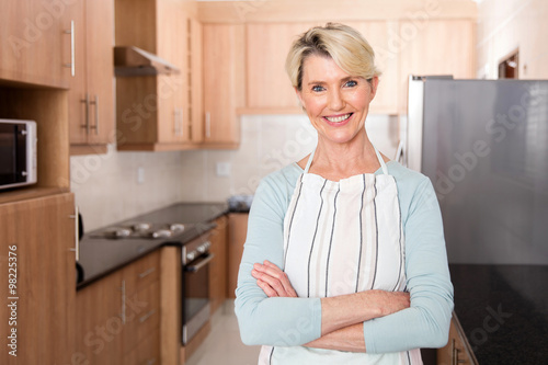 mid age woman in kitchen