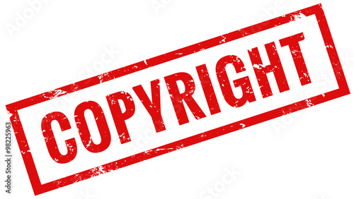 Copyright Stempel rot