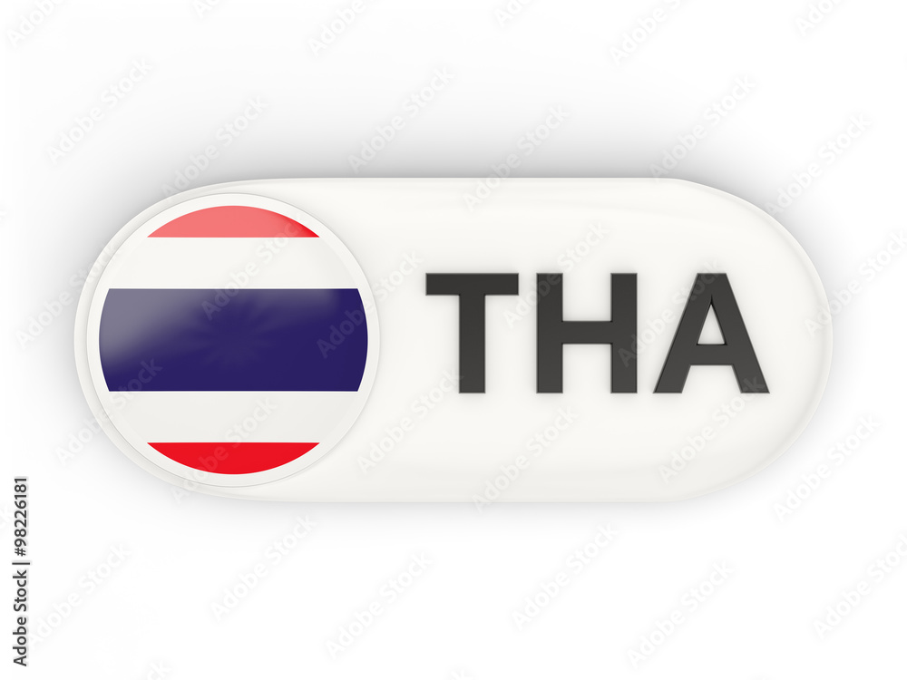 Round icon with flag of thailand Round icon with flag of thailand