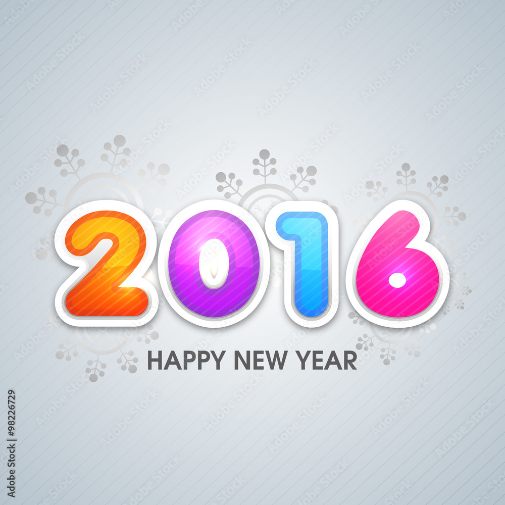Greeting card for Happy New Year 2016. Greeting card for Happy New Year 2016.