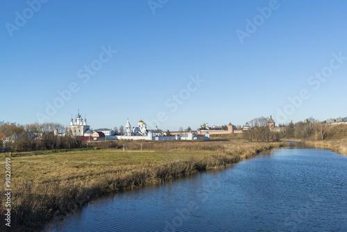 View of Suzdal in  late autumn. Golden Ring  Russia Travel © olgavolodina