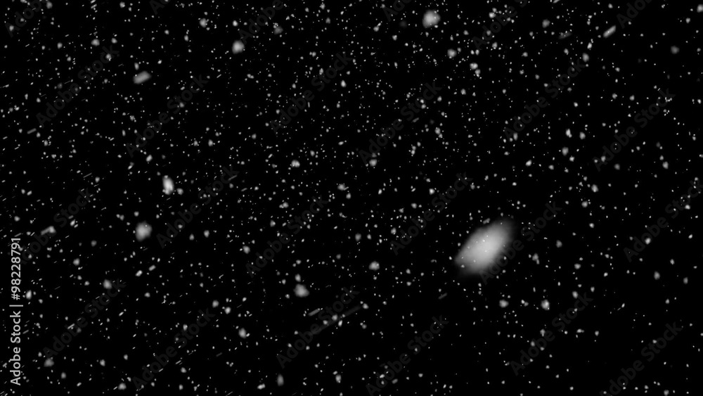 Snowfall Background Seamless Loop - Motion Blur