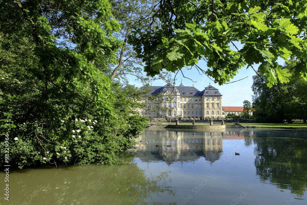 Schloss und Schlosspark Werneck, Unterfranken, Bayern, Deutschland. Schloss und Schlosspark Werneck, Unterfranken, Bayern, Deutschland.