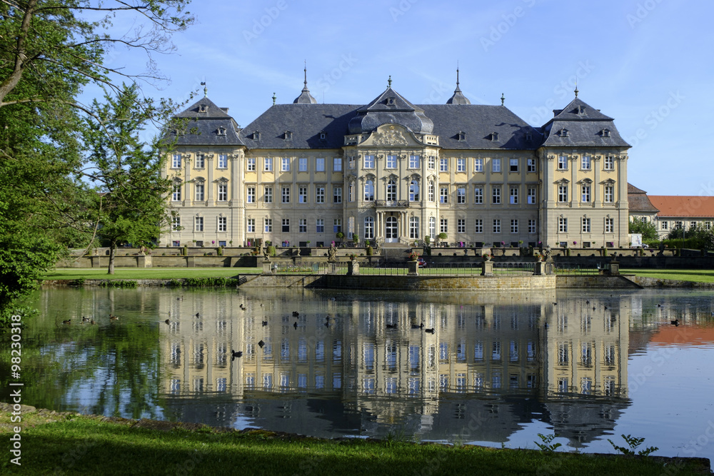 Schloss und Schlosspark Werneck, Unterfranken, Bayern, Deutschland.
