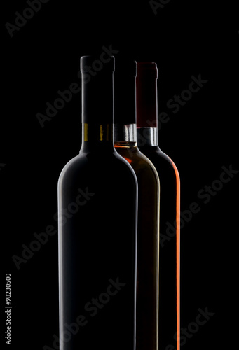 three bottles of wine