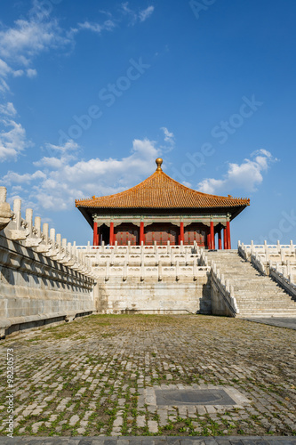 The ancient royal palaces of the Forbidden City in Beijing  China