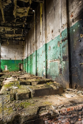 old destroyed factory