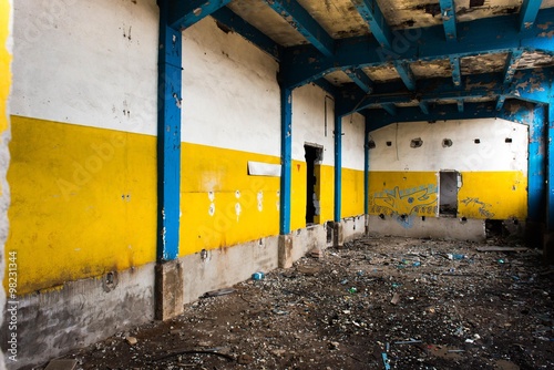 old destroyed factory