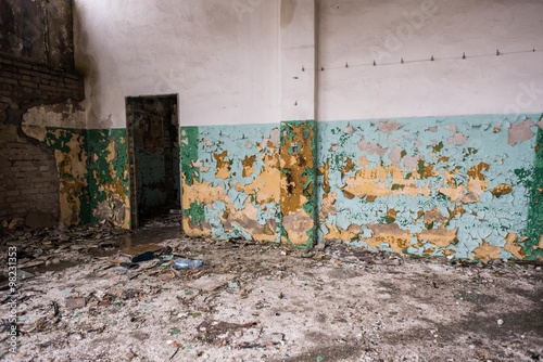 old destroyed factory