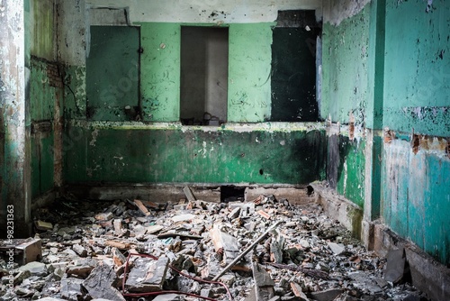 old destroyed factory