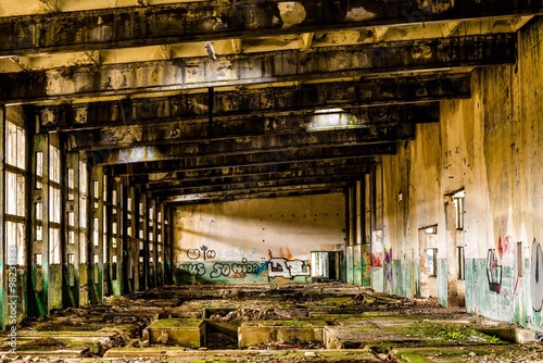 old destroyed factory